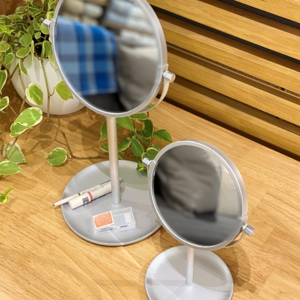 イーストモール大仙】バタバタの朝に余裕を！アルミコンパクトミラー